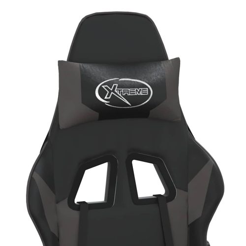  fekete és szürke műbőr masszírozó játékszék lábtartóval