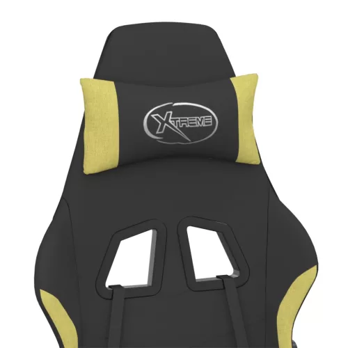  fekete és világoszöld szövet masszázs játékszék lábtartóval