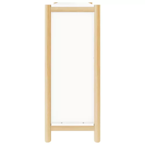  fehér szerelt fa cipősszekrény 57,5x33x80 cm