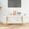  fehér szerelt fa dohányzóasztal 110 x 48 x 40 cm