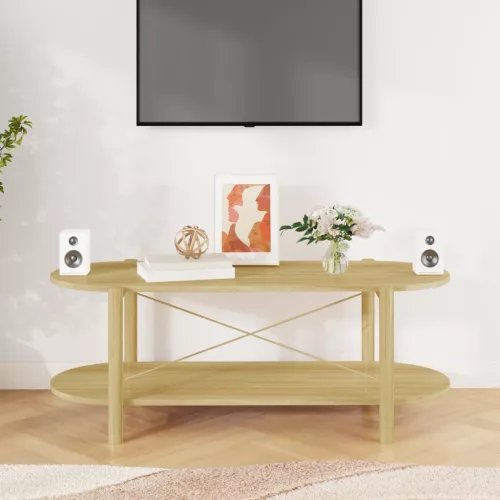  szerelt fa dohányzóasztal 110 x 48 x 40 cm