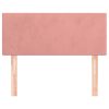  rózsaszín bársony fejtámla 90 x 5 x 78/88 cm