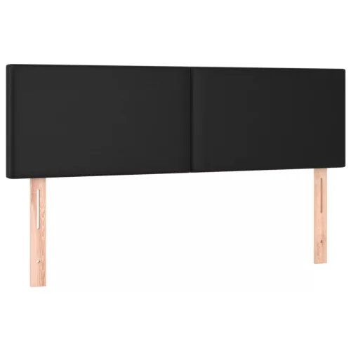  2 db fekete műbőr fejtámla 72 x 5 x 78/88 cm