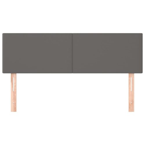  2 db szürke műbőr fejtámla 72 x 5 x 78/88 cm