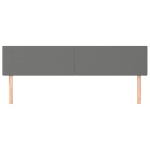  2 db sötétszürke szövet fejtámla 80 x 5 x 78/88 cm