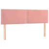  2 db rózsaszín bársony fejtámla 72 x 5 x 78/88 cm