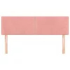  2 db rózsaszín bársony fejtámla 72 x 5 x 78/88 cm