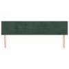  2 db sötétzöld bársony fejtámla 80 x 5 x 78/88 cm