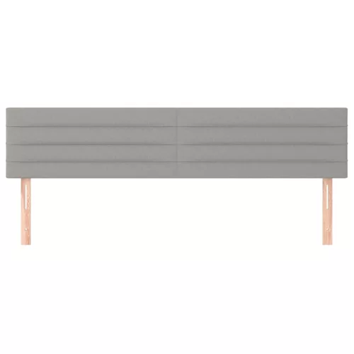  2 db világosszürke szövet fejtámla 100x5x78/88 cm