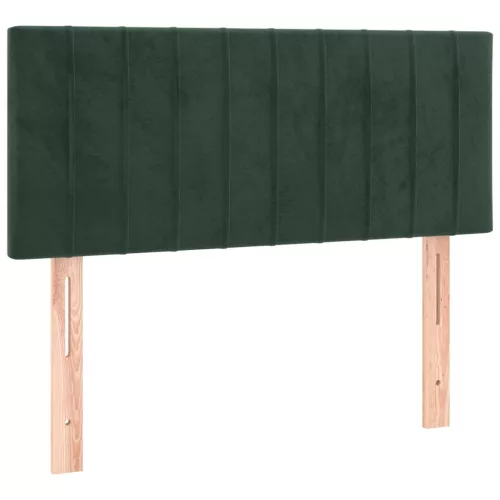  sötétzöld bársony fejtámla 90x5x78/88 cm