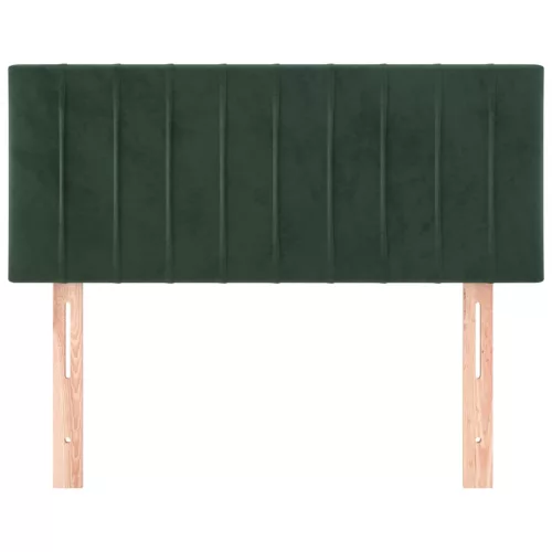  sötétzöld bársony fejtámla 90x5x78/88 cm