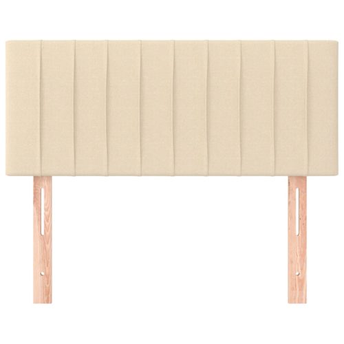  krémszínű szövet fejtámla 100x5x78/88 cm