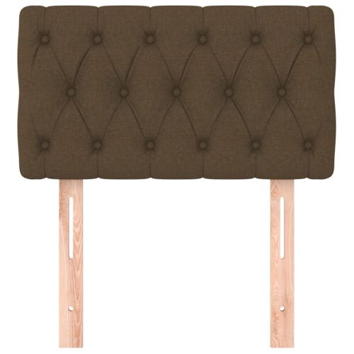  sötétbarna szövet fejtámla 80x7x78/88 cm