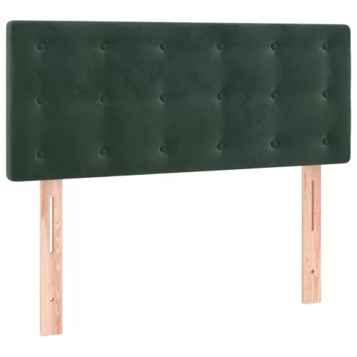  sötétzöld bársony fejtámla 80 x 5 x 78/88 cm