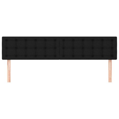  2 db fekete szövet fejtámla 90x5x78/88 cm