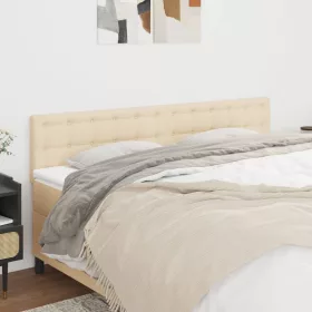  2 db krémszínű szövet fejtámla 90x5x78/88 cm