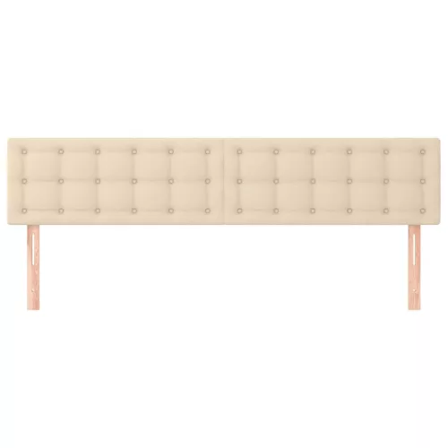  2 db krémszínű szövet fejtámla 90x5x78/88 cm