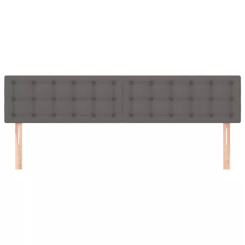  2 db szürke műbőr fejtámla 90x5x78/88 cm