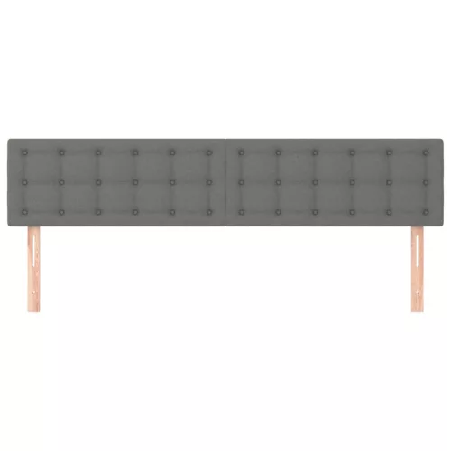  2 db sötétszürke szövet fejtámla 100x5x78/88 cm