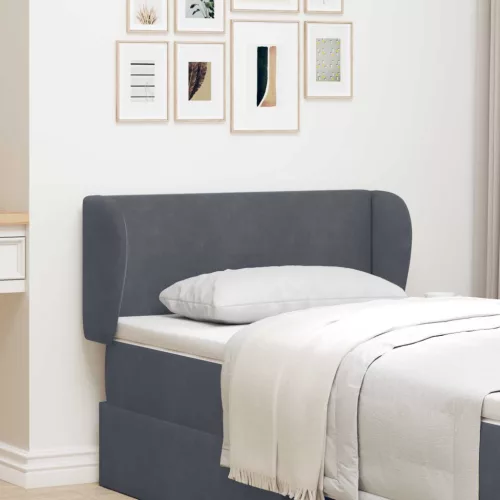  Fejtámla Fül Homályos Szürke 40 x 23 x 6 cm Bársony