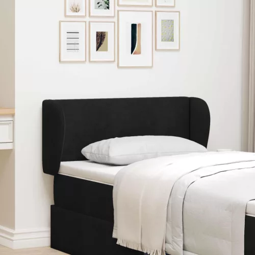  Fejtámla Fül Fekete 40 x 23 x 6 cm Bársony