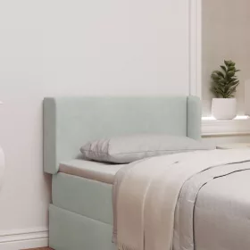  Fejtámla Fül Világosszürke 40,5 x 40,5 x 4 cm Bársony