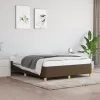  sötétbarna szövet ágykeret matrac nélkül 140 x 190 cm