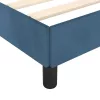  sötétkék bársony ágykeret matrac nélkül 90x200 cm