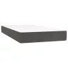  sötétszürke bársony zsebrugós ágymatrac 90x200x20 cm