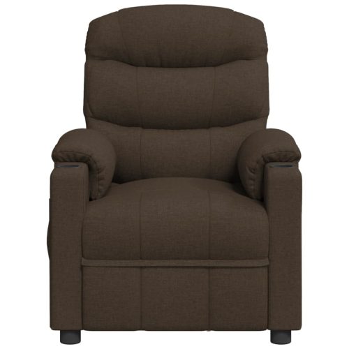  sötétbarna szövet masszázsfotel