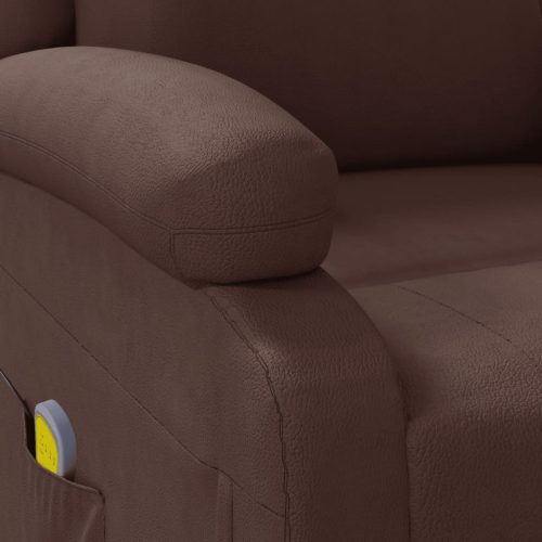  barna műbőr masszázsfotel