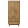  OTTA tömör fenyőfa gardrób 76,5 x 53 x 172 cm