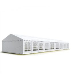   TP 6x18m 2,6m oldalmagas erősített rendezvénysátor, PVC 800 - fehér