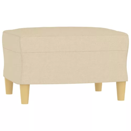  krémszínű szövet lábzsámoly 60 x 50 x 41 cm