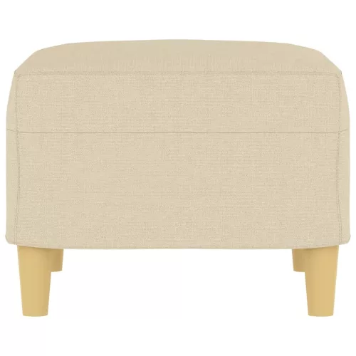  krémszínű szövet lábzsámoly 60 x 50 x 41 cm