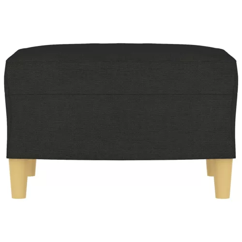  fekete szövet lábzsámoly 60 x 50 x 41 cm