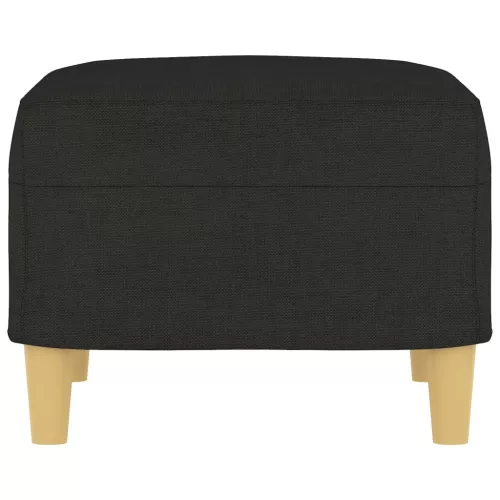  fekete szövet lábzsámoly 60 x 50 x 41 cm