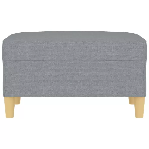  világosszürke szövet lábzsámoly 70x55x41 cm