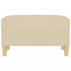  krémszínű szövet lábzsámoly 70x55x41 cm