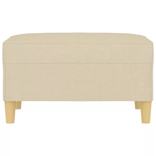  krémszínű szövet lábzsámoly 70x55x41 cm