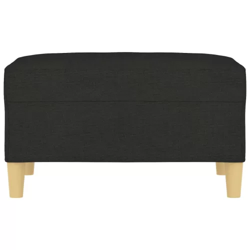  fekete szövet lábzsámoly 70x55x41 cm