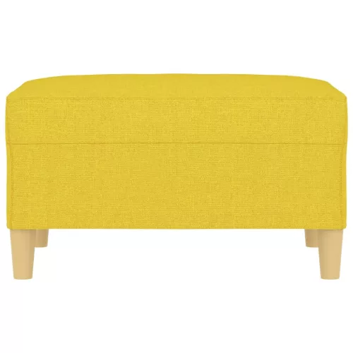  világossárga szövet lábzsámoly 70x55x41 cm