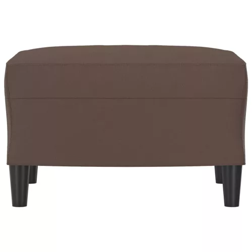  barna műbőr lábzsámoly 60 x 50 x 41 cm