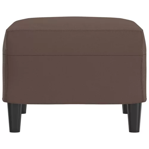  barna műbőr lábzsámoly 60 x 50 x 41 cm