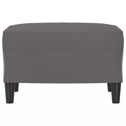  szürke műbőr lábzsámoly 60 x 50 x 41 cm