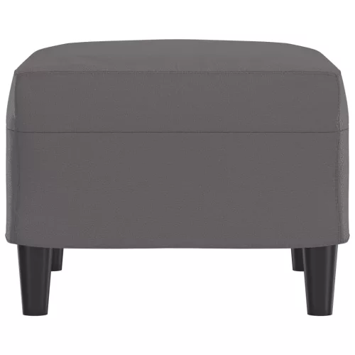  szürke műbőr lábzsámoly 60 x 50 x 41 cm