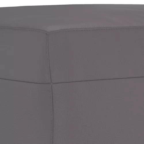  szürke műbőr lábzsámoly 60 x 50 x 41 cm