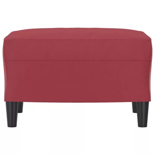  bordó műbőr lábzsámoly 60 x 50 x 41 cm