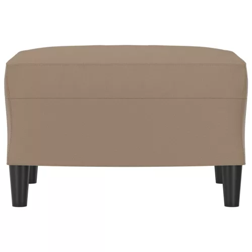  kávészínű műbőr lábzsámoly 60 x 50 x 41 cm