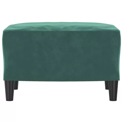  sötétzöld bársony lábzsámoly 60 x 50 x 41 cm